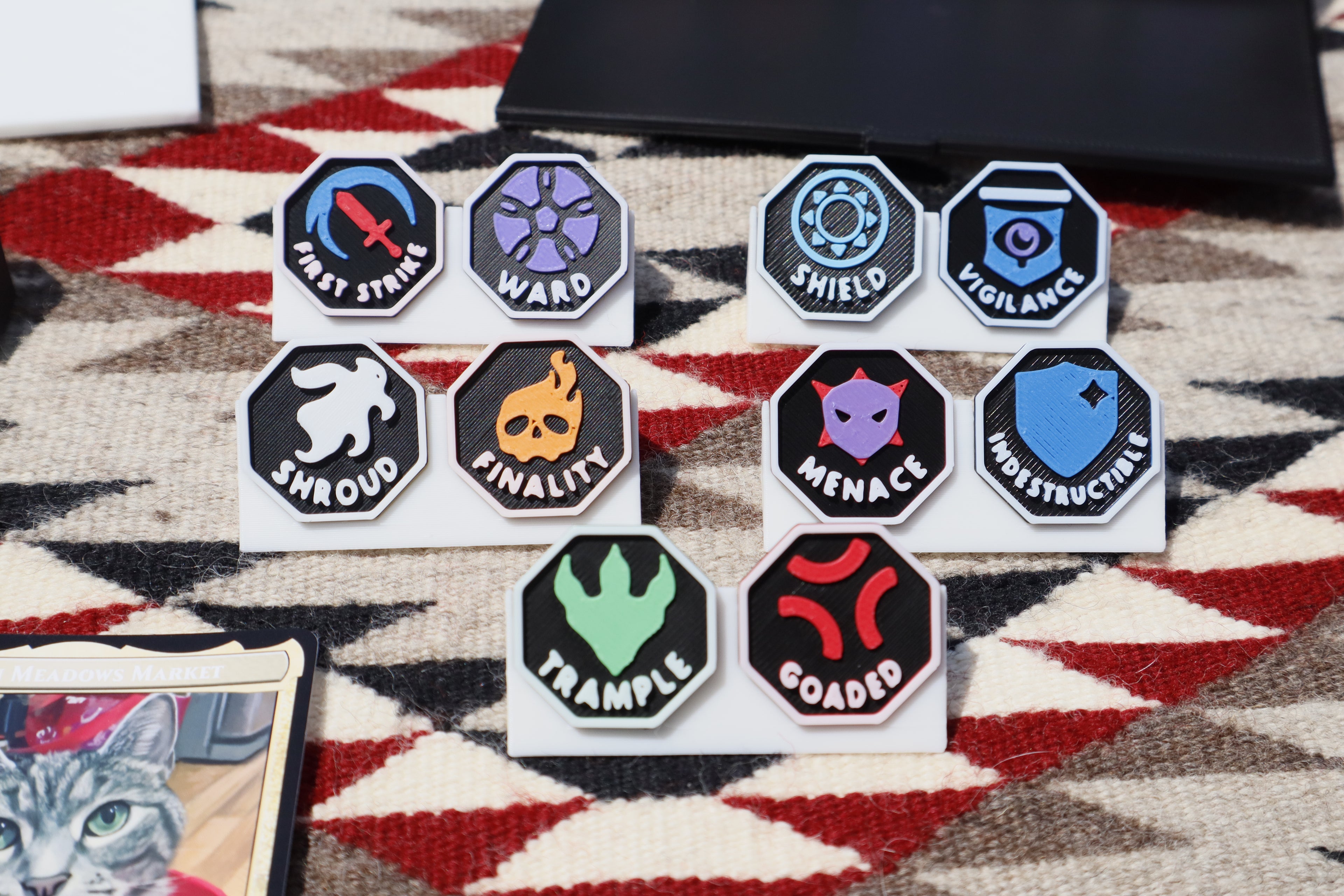 Pic of Blackout First Strike, Ward, Shroud, Finality, Trample, Goaded, Menace, Indestructible, Shield, Vigilance 